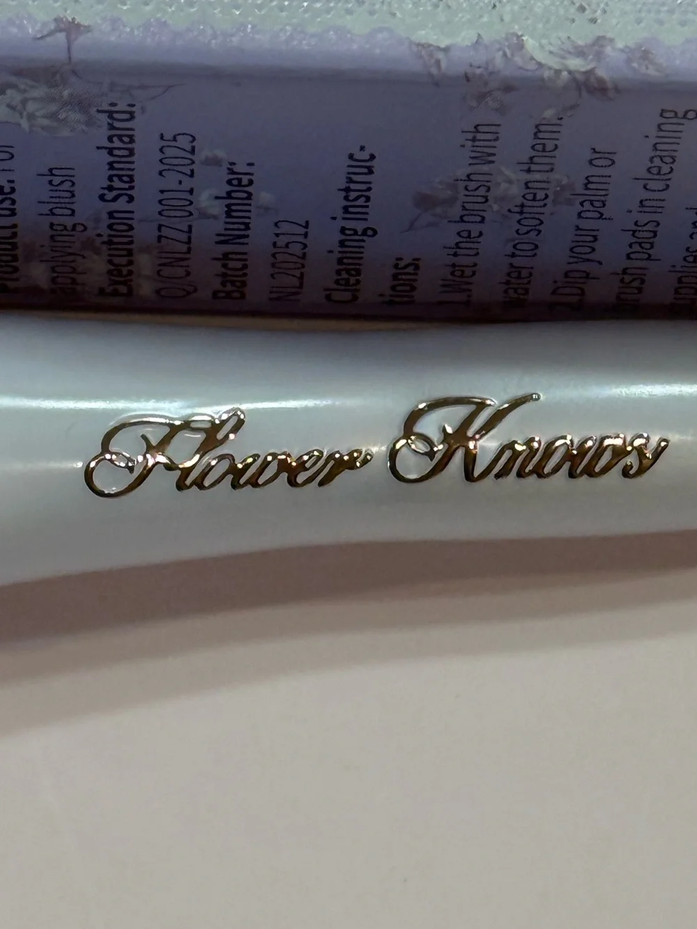 Flower Knows Bunny Garden Collection.Fairyland Reverie Blush & Pearl White Brush